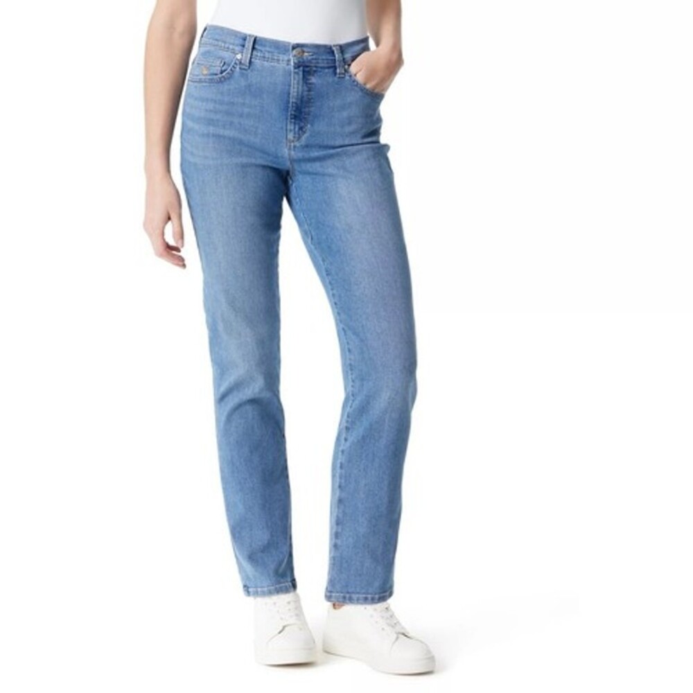 Gloria Vanderbilt Women's Casual Blue Amanda Classic Straight Jeans Size 10 NWT